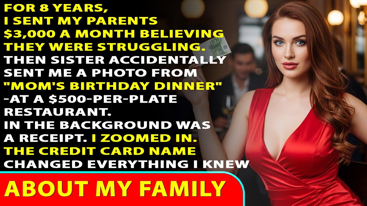 My Parents Said They Were Broke And Asked Me For Money For 8 Years—A $500 Restaurant Receipt Proved