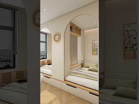 Thiết Kế Phòng Ngủ Cho 2 Bé Chung 1 Phòng