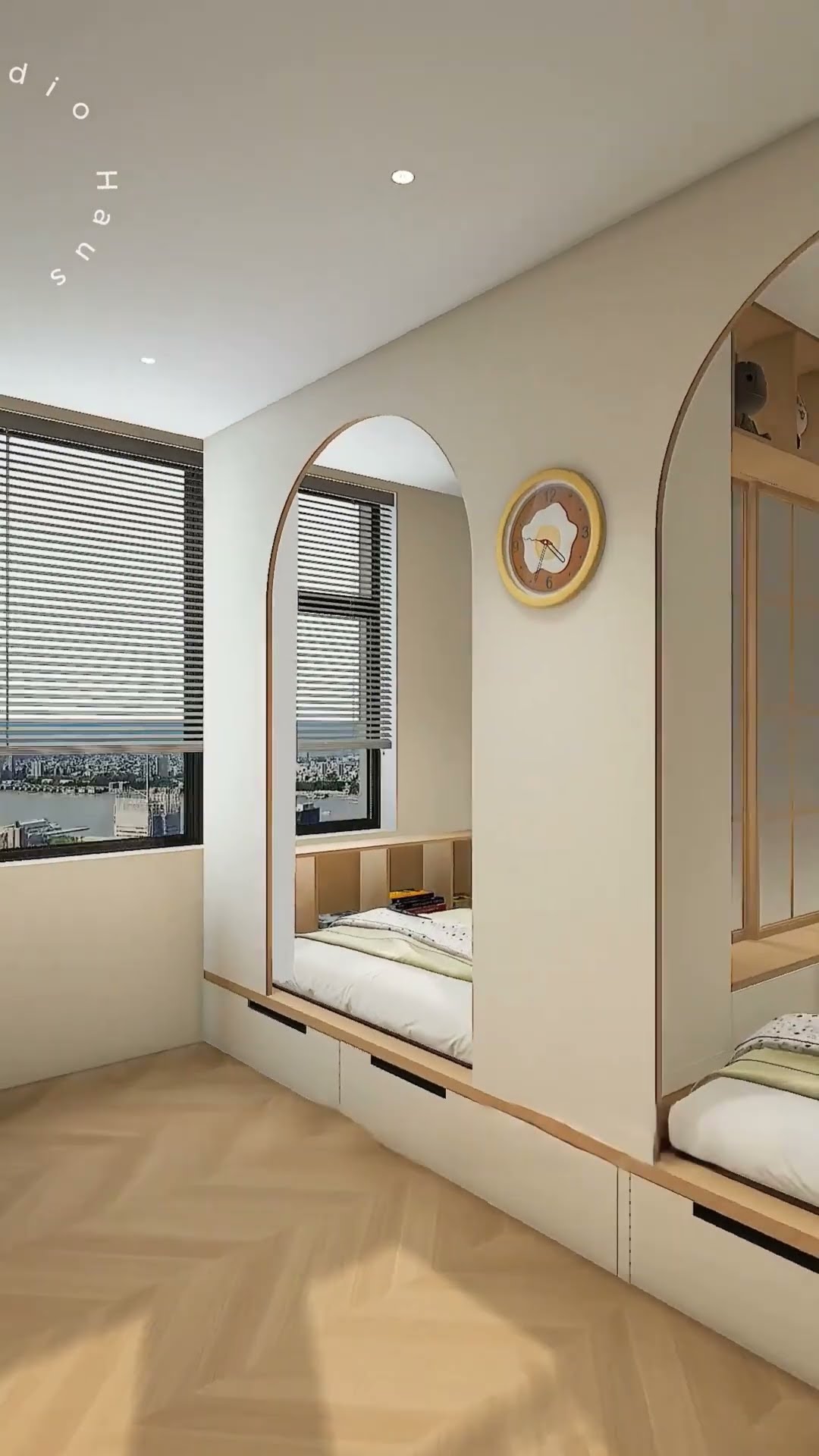 Thiết Kế Phòng Ngủ Cho 2 Bé Chung 1 Phòng