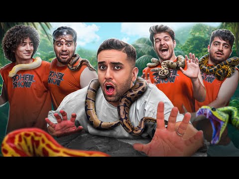 مسابقه 50 میلیونی با مار وجانوران خطرناک    