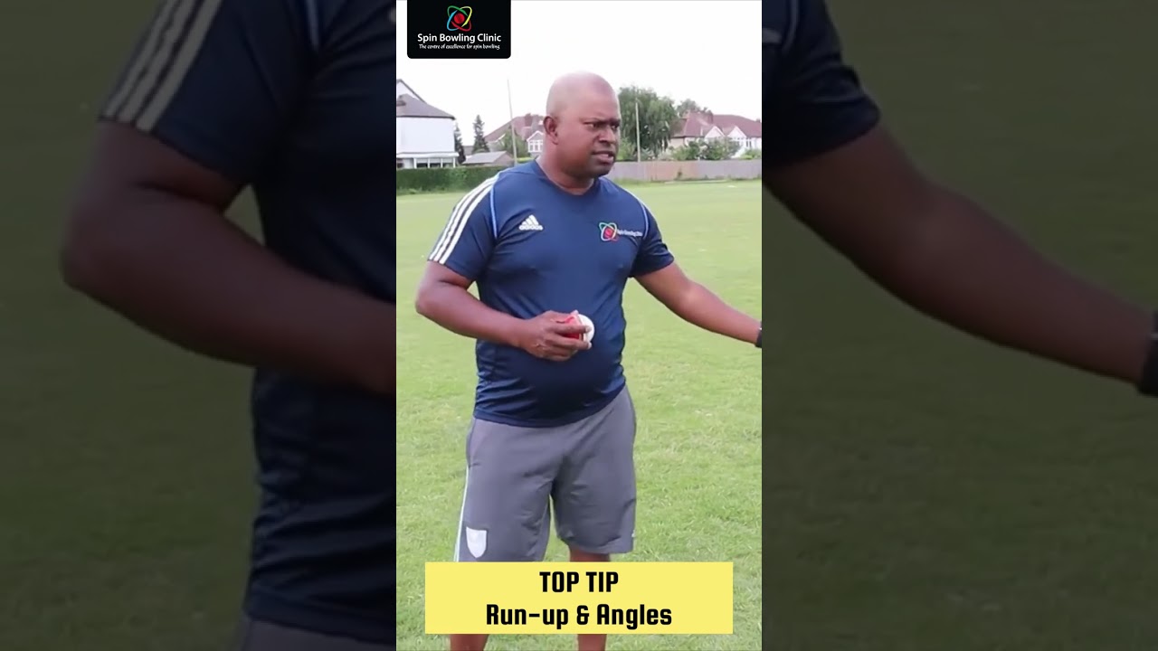 Basic Spin Bowling Run-up and angles with Eranga Mendis