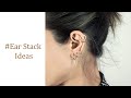 Ear Stack | Lena Cohen Jewelry Blog | Curated Ear | Luxury Piercing | How To Combine Huggie Hoops