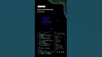 Colorful Fireworks on Click 🎆 | JavaScript Canvas Project #javascript #webdesign #shorts