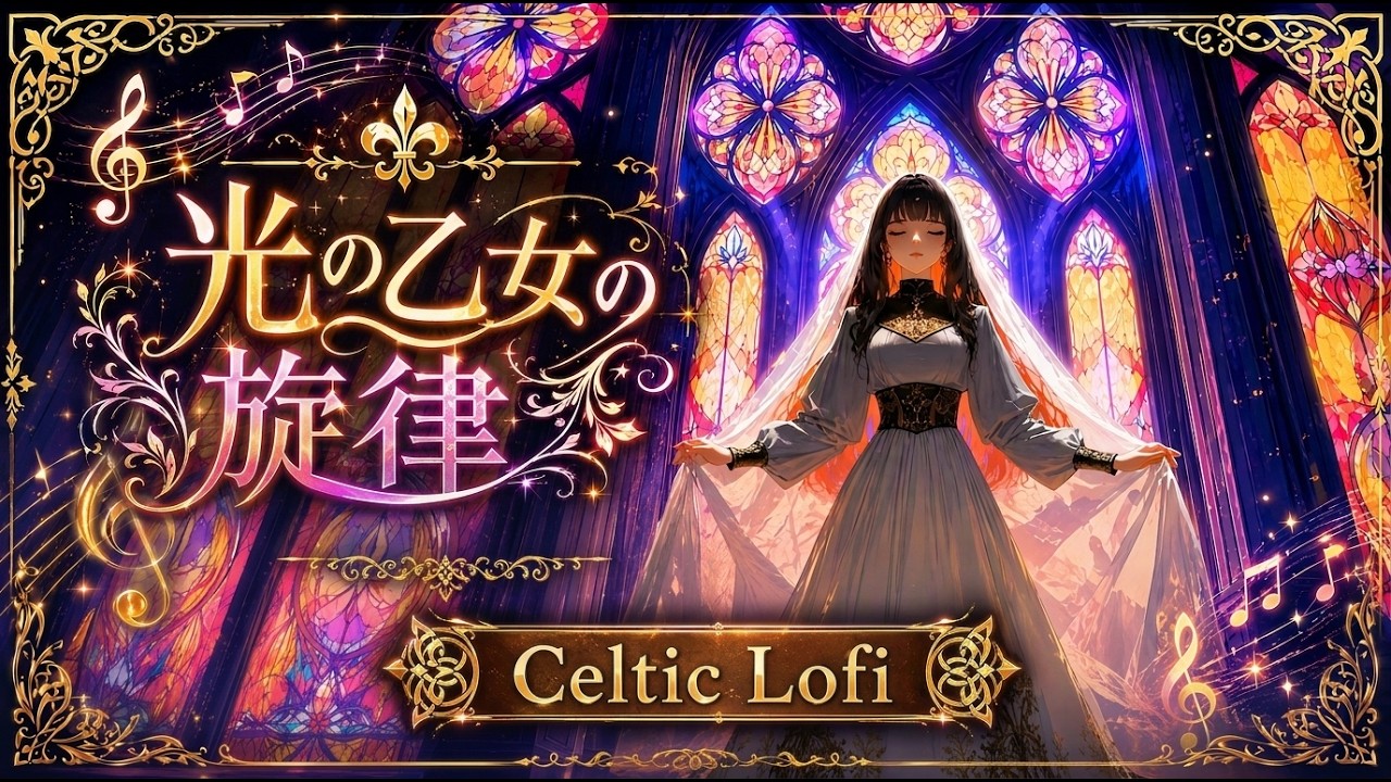【フリーBGM・10時間】光の乙女の旋律 ｜ 異世界ケルト音楽 ｜ BGM ｜ 作業・勉強・読書