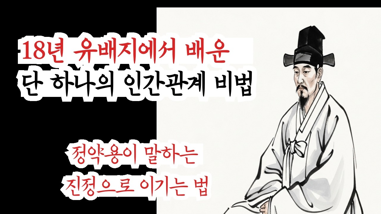 18년 유배지에서 알게된 정약용의 진정한 인간관계의 지혜, 손해보지 않는법.