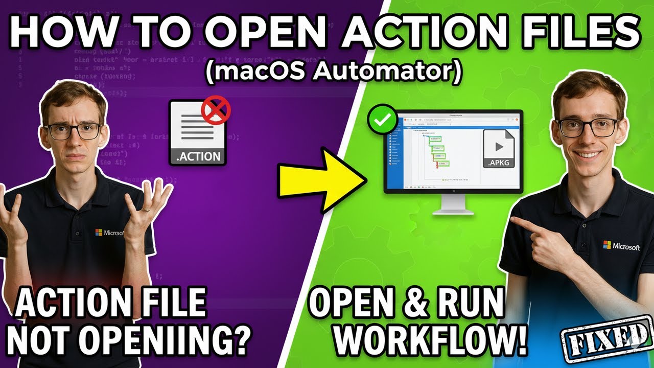 Opening ACTION Files (macOS Automator) - YouTube