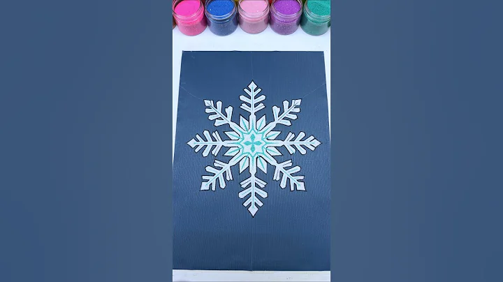 Snowflake ❄️ Sand Art | Relaxing ASMR #shorts