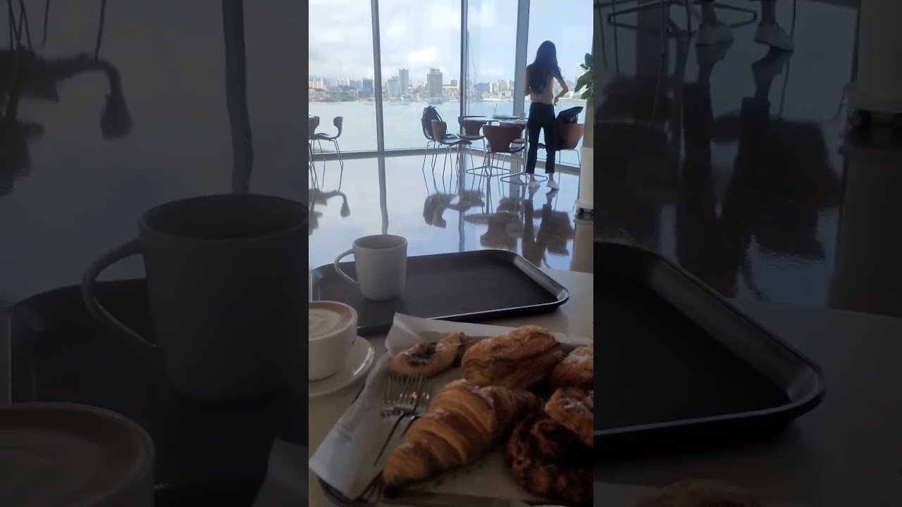 [카페추천] 속초 야경 풍경 좋은 대형카페  마리스텔라 카페 Maristella Cafe lake view city view Sokcho Korea