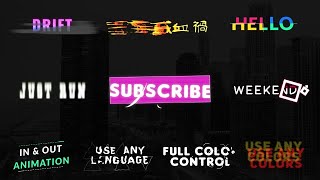 Unique Titles Motion Graphics Templates