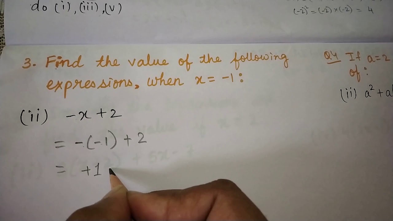 CLASS 7 MATHEMATICS CHAP 12 ALGEBRAIC EXPRESSIONS PART 8 - YouTube