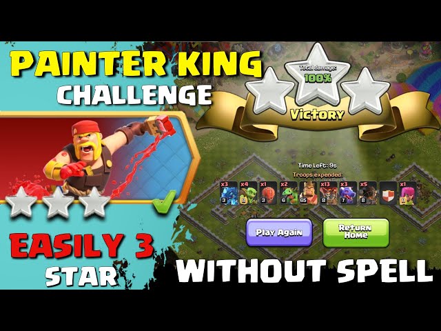 Clash of Clans: How to beat the Color Fest Painter King Challenge