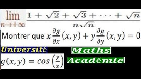 Somme de Riemann Fonction de plusieurs variables TD analyse calcul intégral intégrale de Riemann