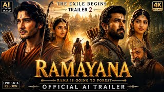 🚩 Ramayana AI Trailer 2 | The Exile Begins | Mahesh Babu | Ram Charan | Keerthy Suresh | Sreeleela |