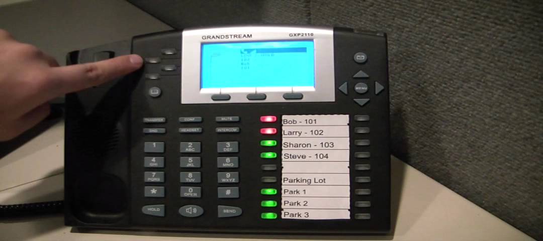 grandstream gxp2110 hold - YouTube