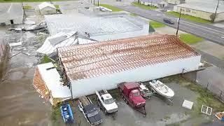 RAW: Drone footage shows damage caused by Hurricane Laura in Texas