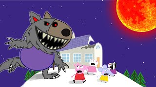 Danny Dog Turns Into a Giant Werewolf | Peppa Pig Funny Animation
