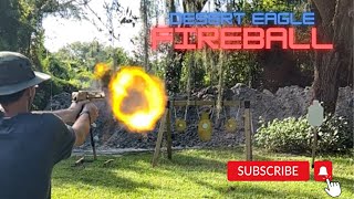 Gold Desert Eagle 50 Caliber Spits FIREBALLS