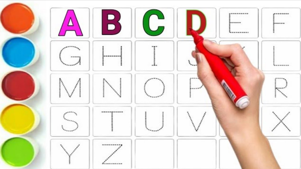 English Alphabet Spellings, ABCD, 123 Number, Alphabets A To Z - YouTube