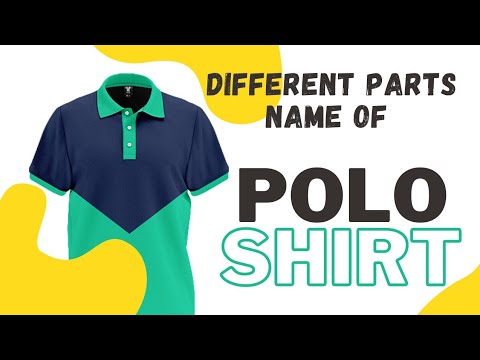 Different parts name of a polo shirt | Components of polo shirt | Basic ...