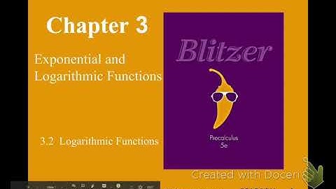 Precalc 3.2 Part 1 - Introduction to Logarithms