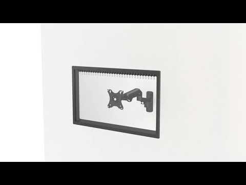 Workstream by Monoprice Adjustable Gas Spring 2-Segment Wall Mount for Monitors Up To 27"