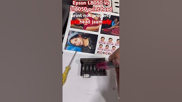 Epson L8050 Vs L18050 print head print not properly head jaam#epson #service #printersupportsoftware