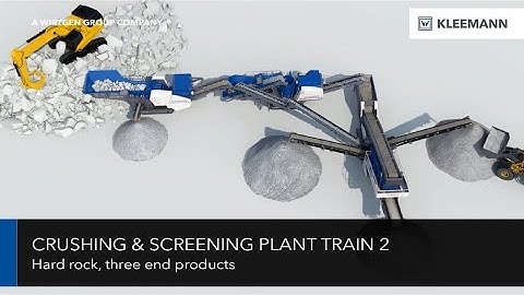 KLEEMANN Crushing & Screening Plant Train / Brecher- und Siebanlagenzug Animation 2