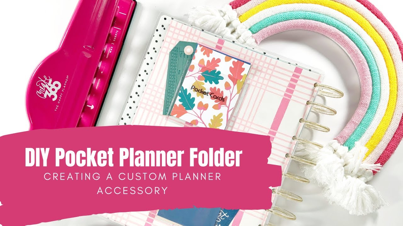 DIY Planner Folder with Pockets - Planner Accessories 