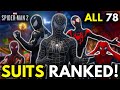 ALL 78 Suits In Marvel&#39;s Spider-Man 2 Ranked From WORST To BEST!