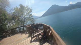 MarDe Dani en Guatemala, Lago Atitlán, Salto desde el Cerro Tzankujil