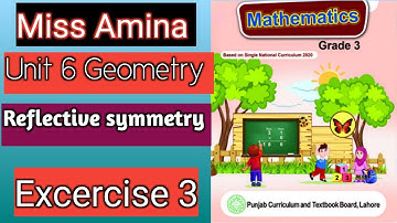 Class 3, Mathematics, Unit #6 Geometry. Topic: Reflective symmetry
