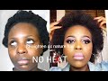 How I Straighten My Thick 4C Natural Hair Without Heat