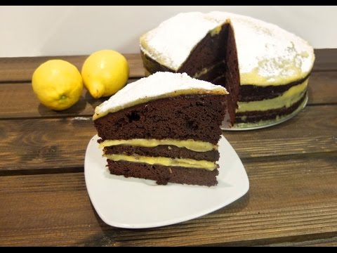 Video: Tarta De Chocolate Con Crema De Limón