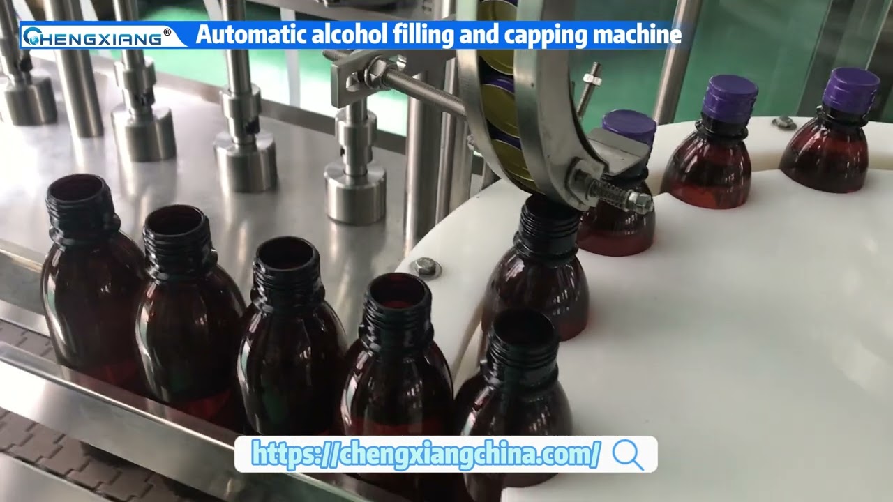 Automatic alcohol filling and capping machine | alcohol drink filling machine