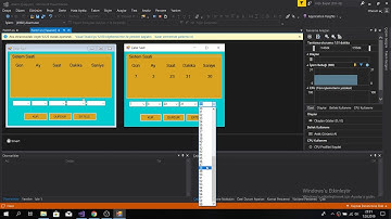C# Windows Form Çalar Saat Çalıştırma Videosu