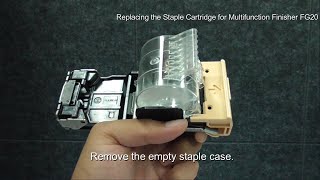 RISO ComColor FT Series Instruction of Replacing the Staple Cartridge ＜RISO＞