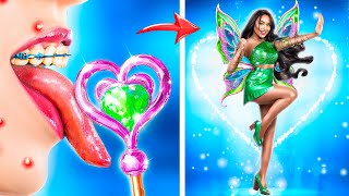 Extreme Makeover From Nerd To Fairy! Winx Club In Real Life!