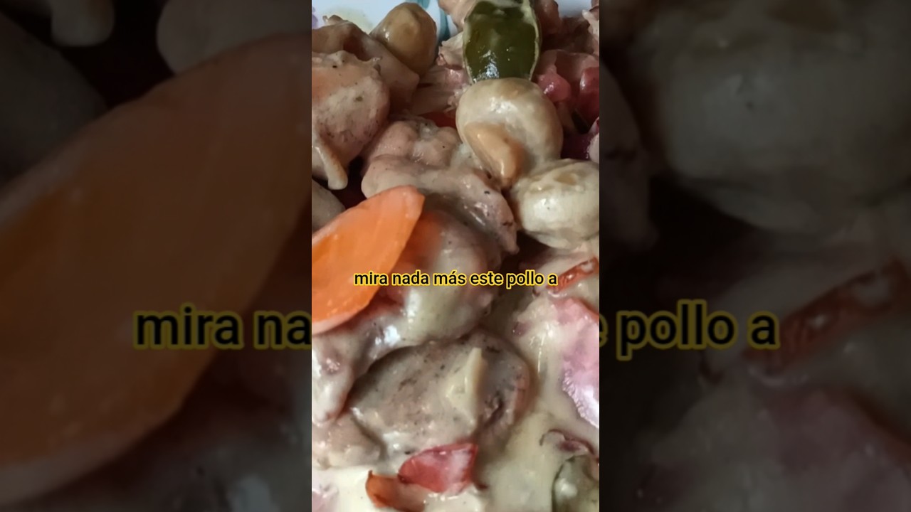 Pollo a la Crema con Champiñones Super Económico 😱