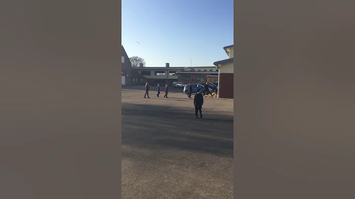My friends playing football