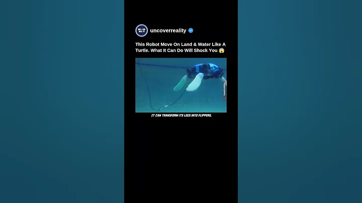 This Robot Moves On Land & Water Like A Turtle. What It Can Do Will Shock You 😱 #robot #shorts