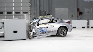 2022 Subaru BRZ driver-side small overlap IIHS crash test