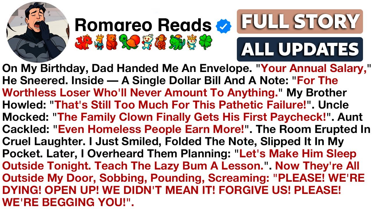 At My Father's Retirement Party, I Overheard From Behind The Door As He Raised His Glass: 