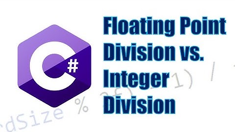 Floating Point Division vs. Integer Division in C#
