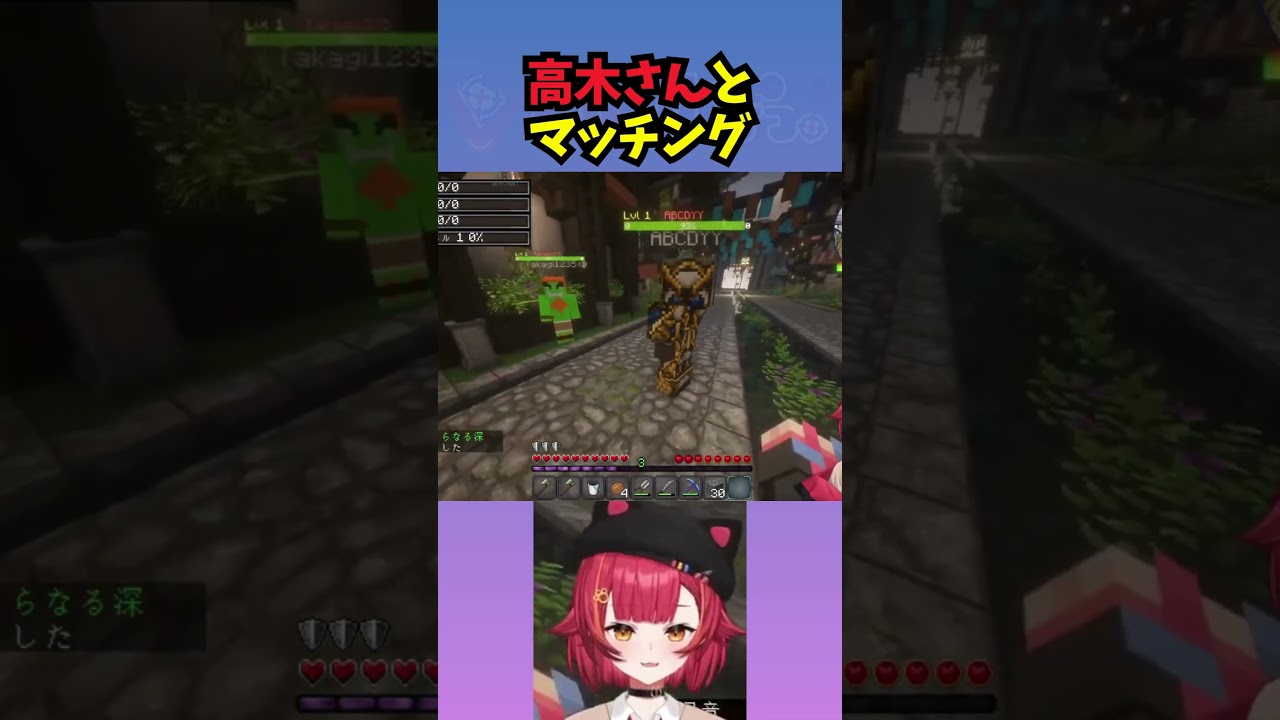 高木さんとマッチング【猫汰つな/VCRMinecraft/ぶいすぽ/切り抜き】