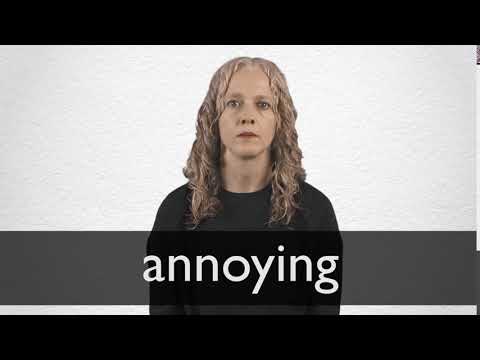 How to pronounce ANNOYING in British English