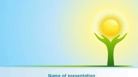 Sun Light PowerPoint Template by PoweredTemplate.com