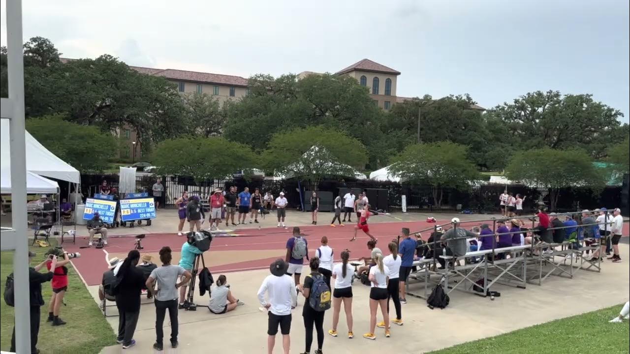 Marc Minichello throws 79.50m to win the men's javelin at the 2023 SEC