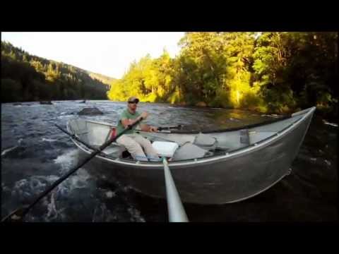 McKenzie River Drift Boat Marten's Rapid. - YouTube
