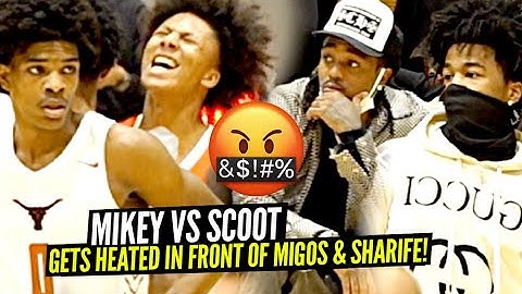 Mikey Williams vs Scoot Henderson GETS HEATED!! In Front QUAVO, SHARIFE COOPER & ANTHONY EDWARDS!!