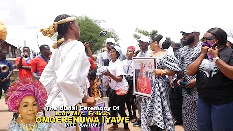 The Burial Ceremony Of Late Mrs Felicia Omorenuwa Iyawe Took Place In Benin City Edo State Nigeria.